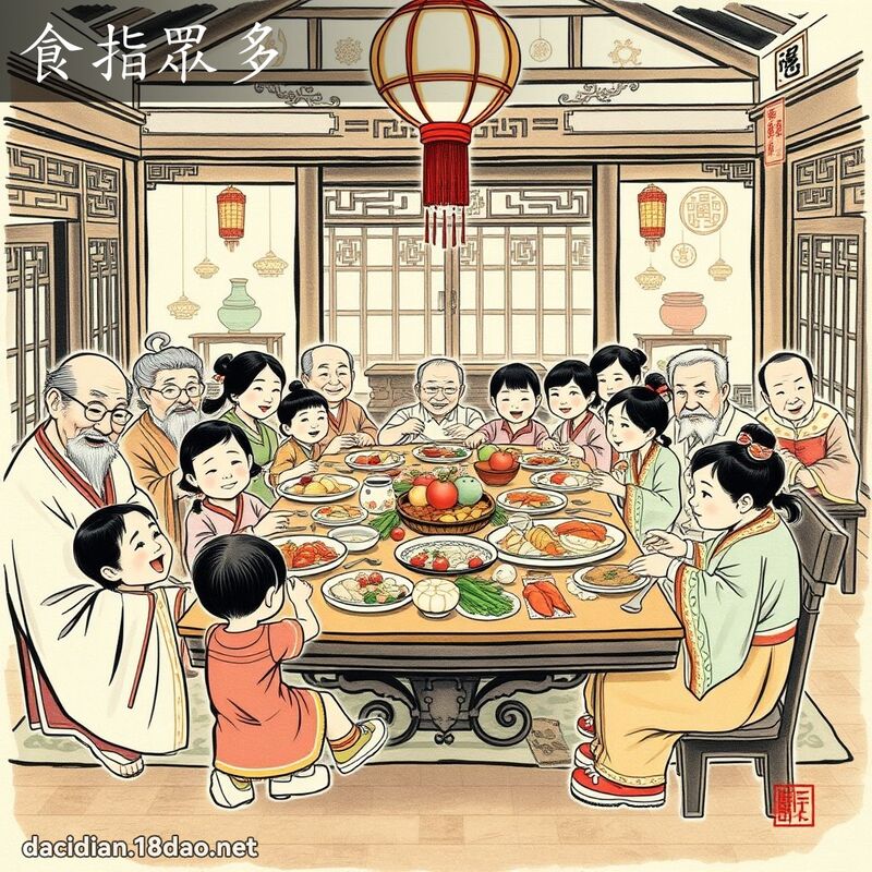 食指眾多 配图