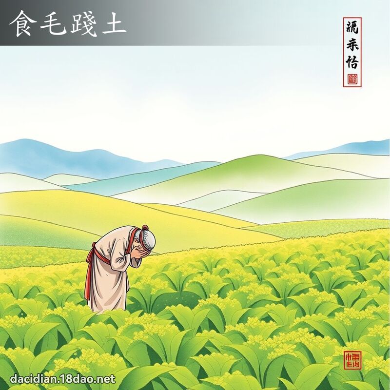 食毛践土 配图