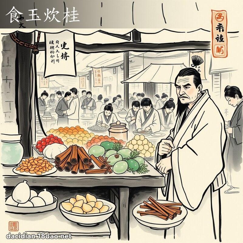 食玉炊桂 配图