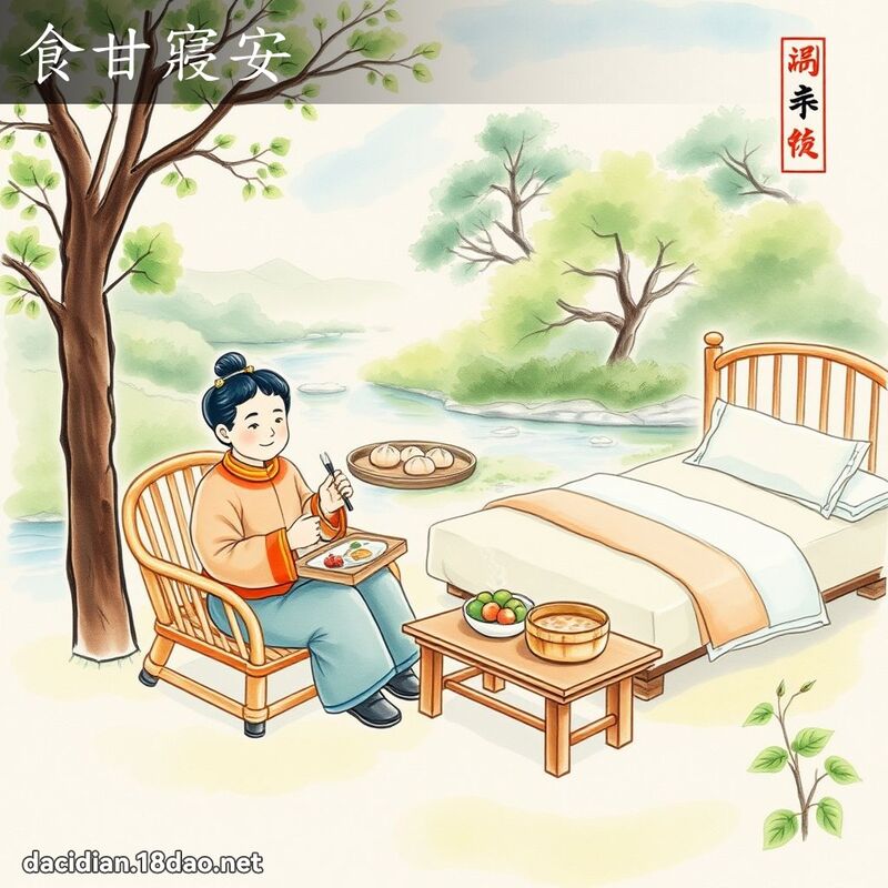 食甘寢安 配图