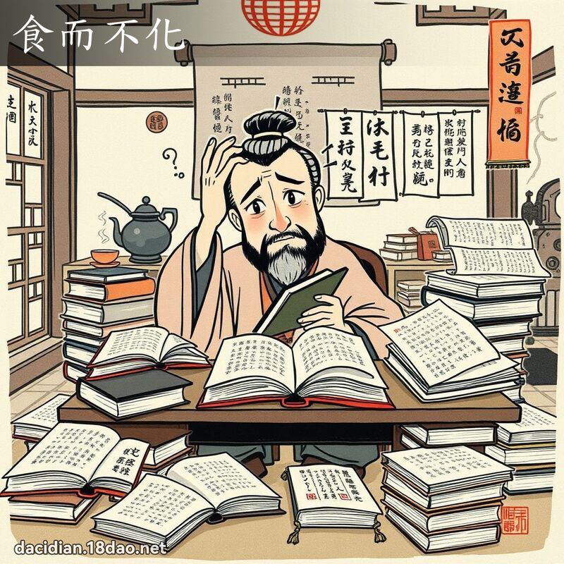 食而不化 配图