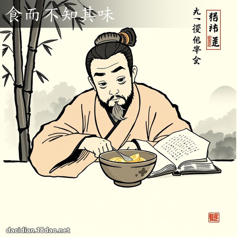 食而不知其味 配图