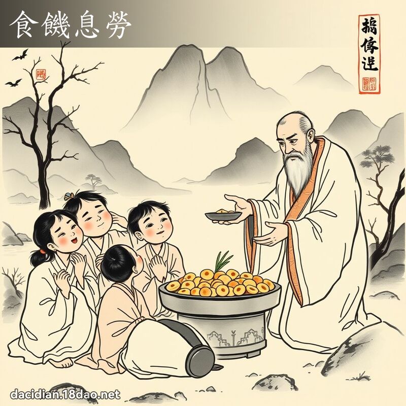 食饥息劳 配图