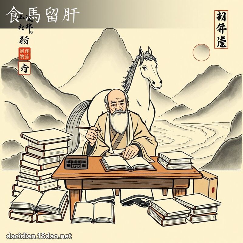 食马留肝 配图