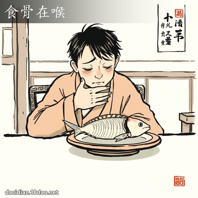 食骨在喉 配图
