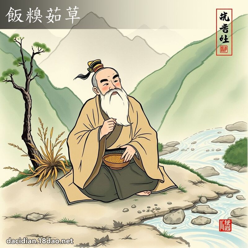 饭糗茹草 配图