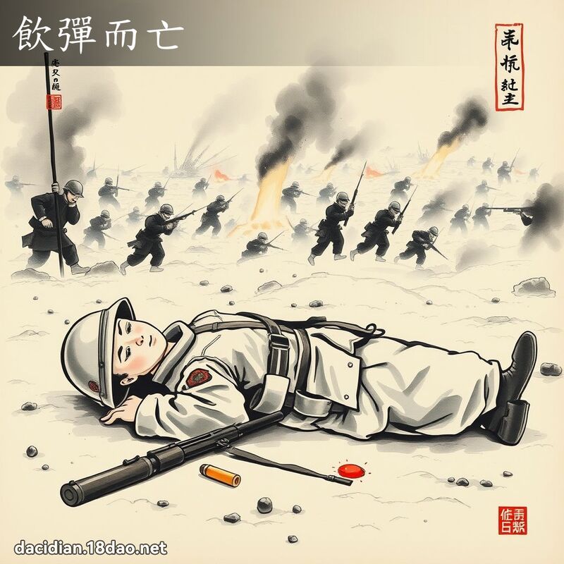 饮弹而亡 配图