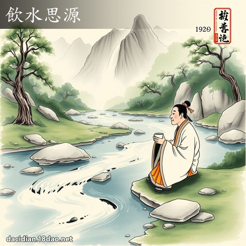 饮水思源 配图