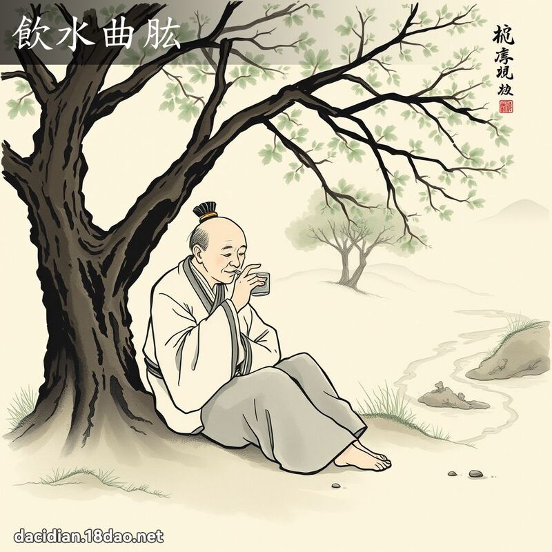 饮水曲肱 配图