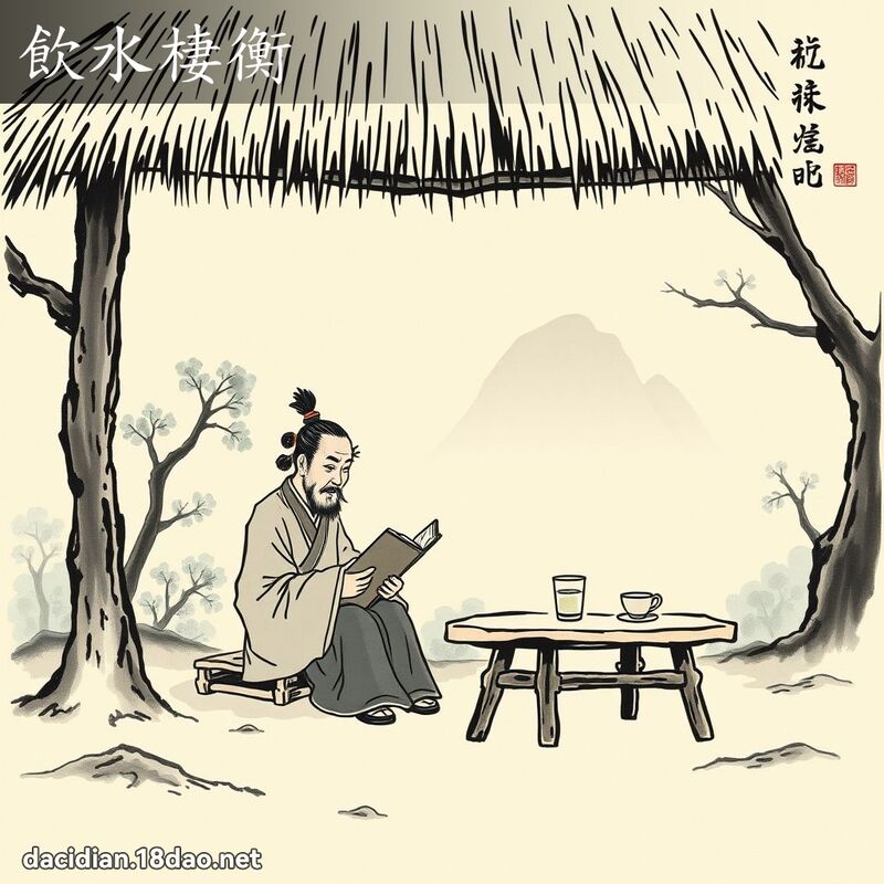 饮水棲衡 配图