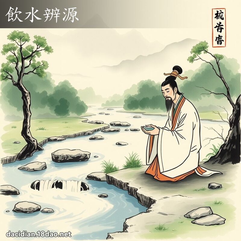 饮水辨源 配图