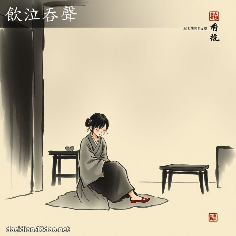 饮泣吞声 配图