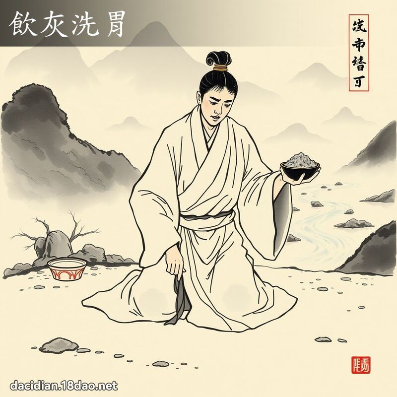 饮灰洗胃 配图