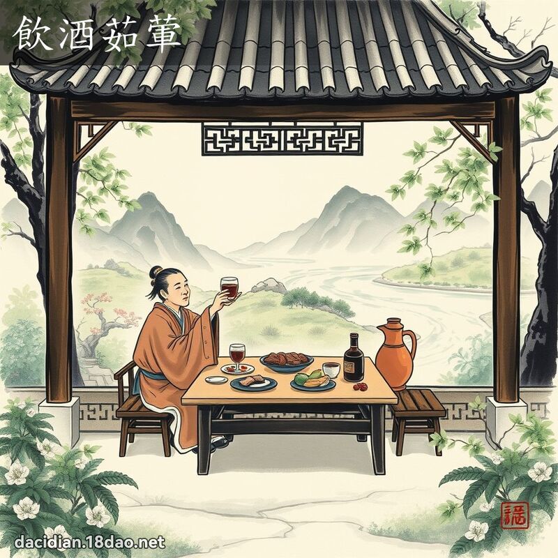 饮酒茹荤 配图