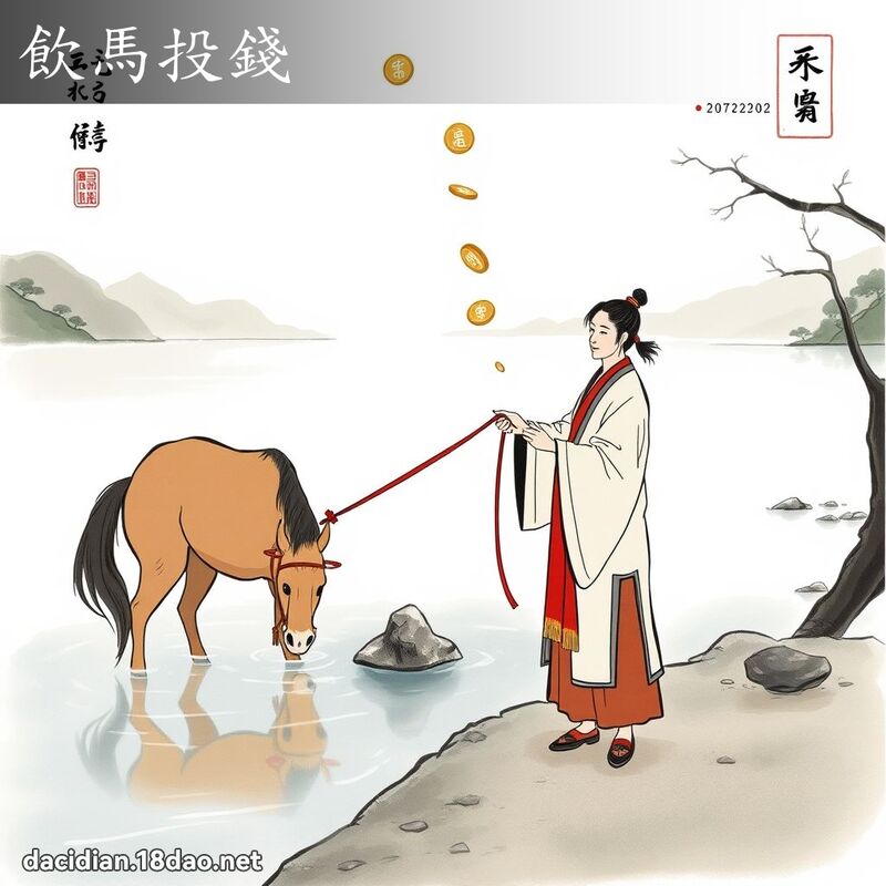 饮马投钱 配图
