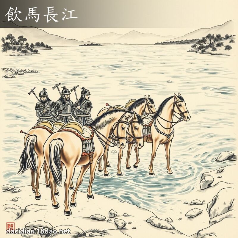 饮马长江 配图
