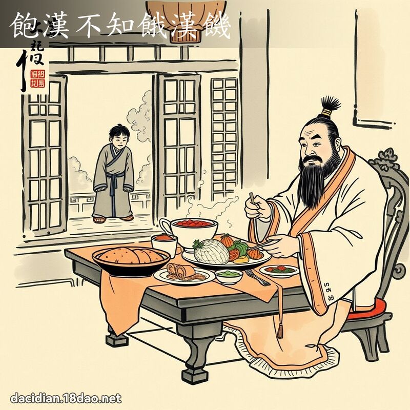饱汉不知饿汉饥 配图