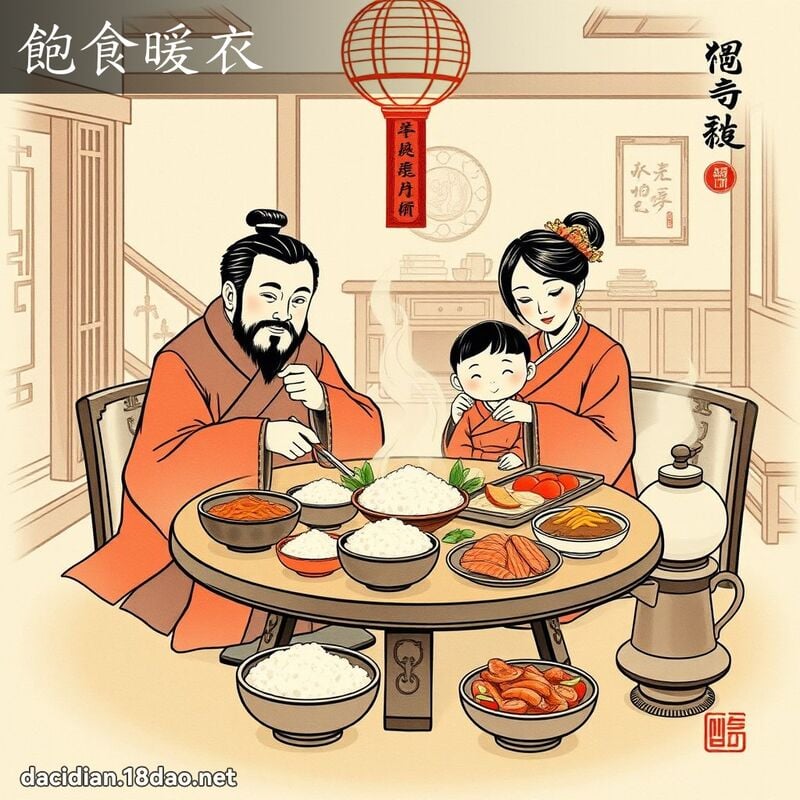 饱食暖衣 配图