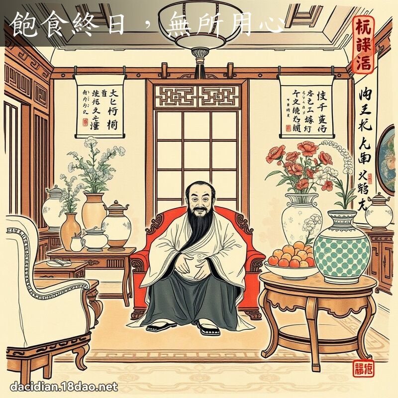 饱食终日,无所用心 配图