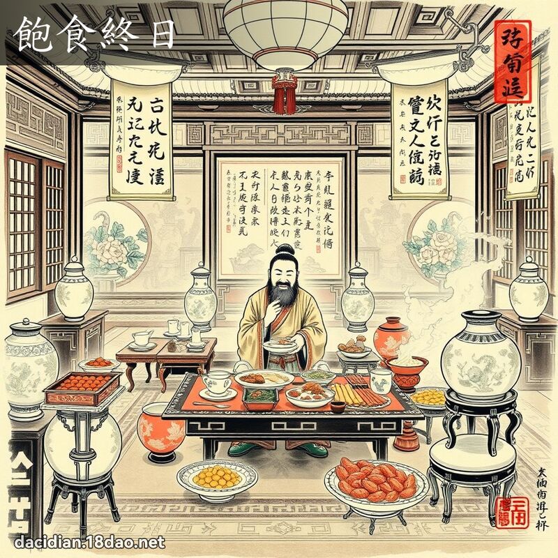 饱食终日 配图