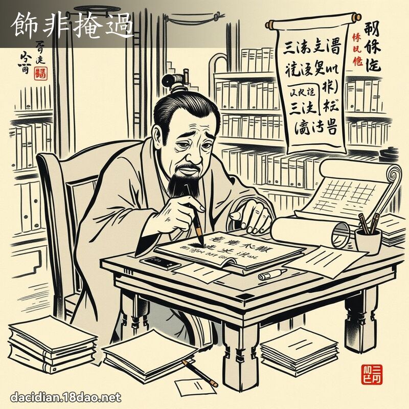 饰非掩过 配图