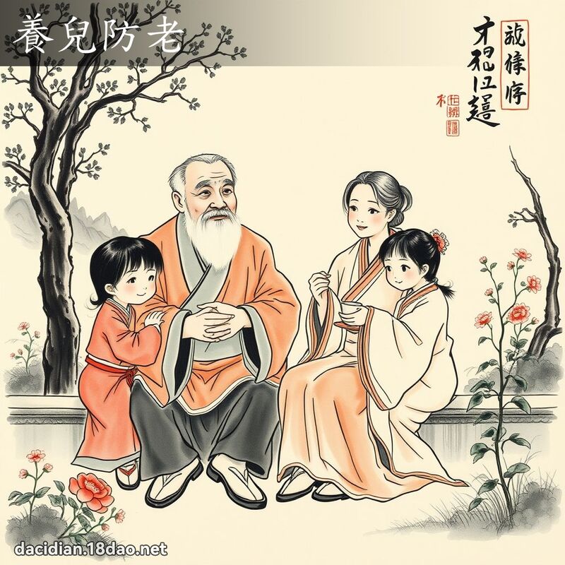 养儿防老 配图