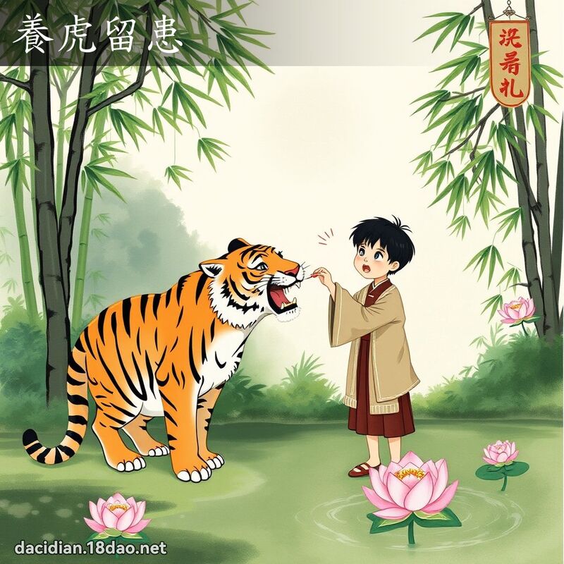 养虎留患 配图