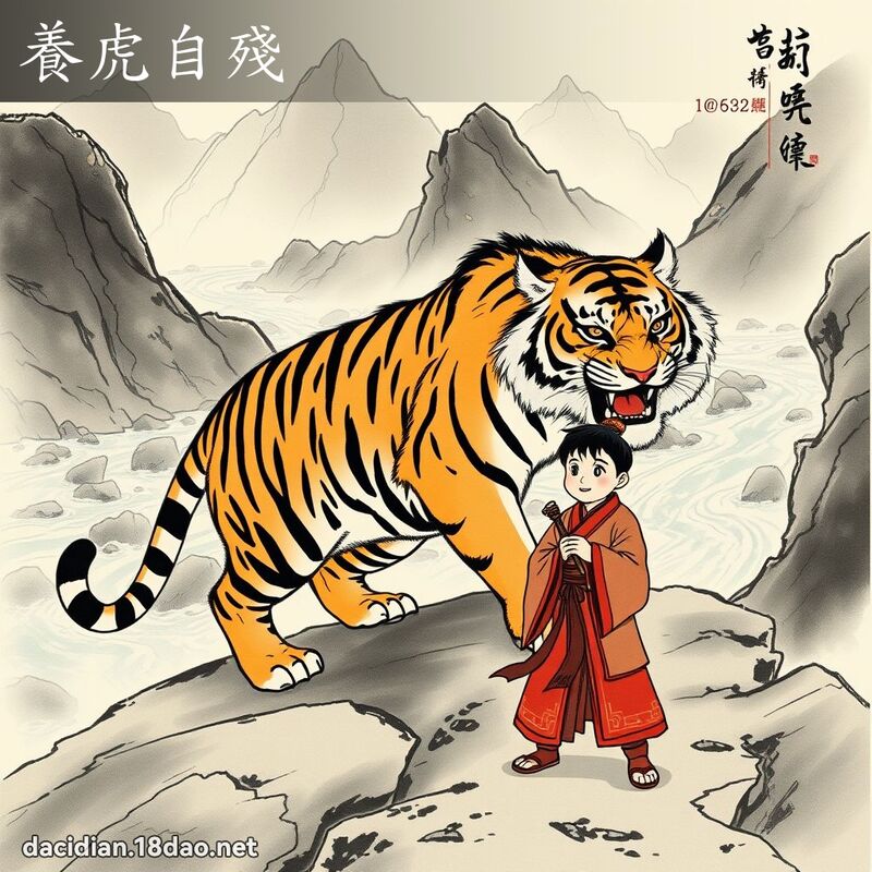 养虎自残 配图