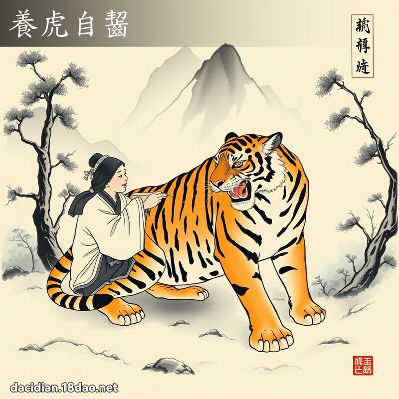 养虎自啮 配图