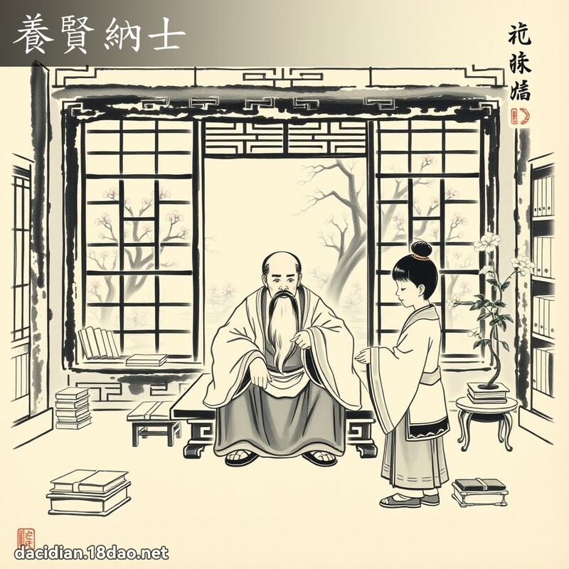 养贤纳士 配图