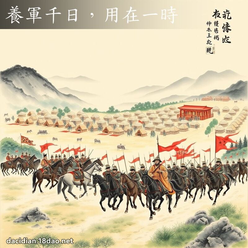 养军千日,用在一时 配图