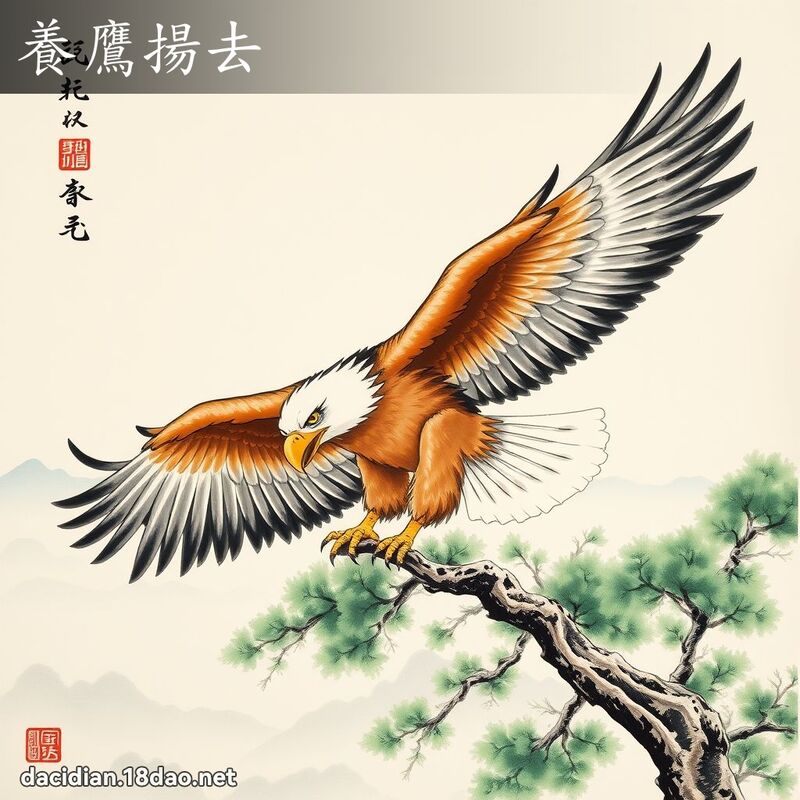 养鹰扬去 配图