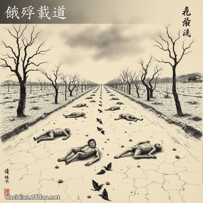 饿殍载道 配图