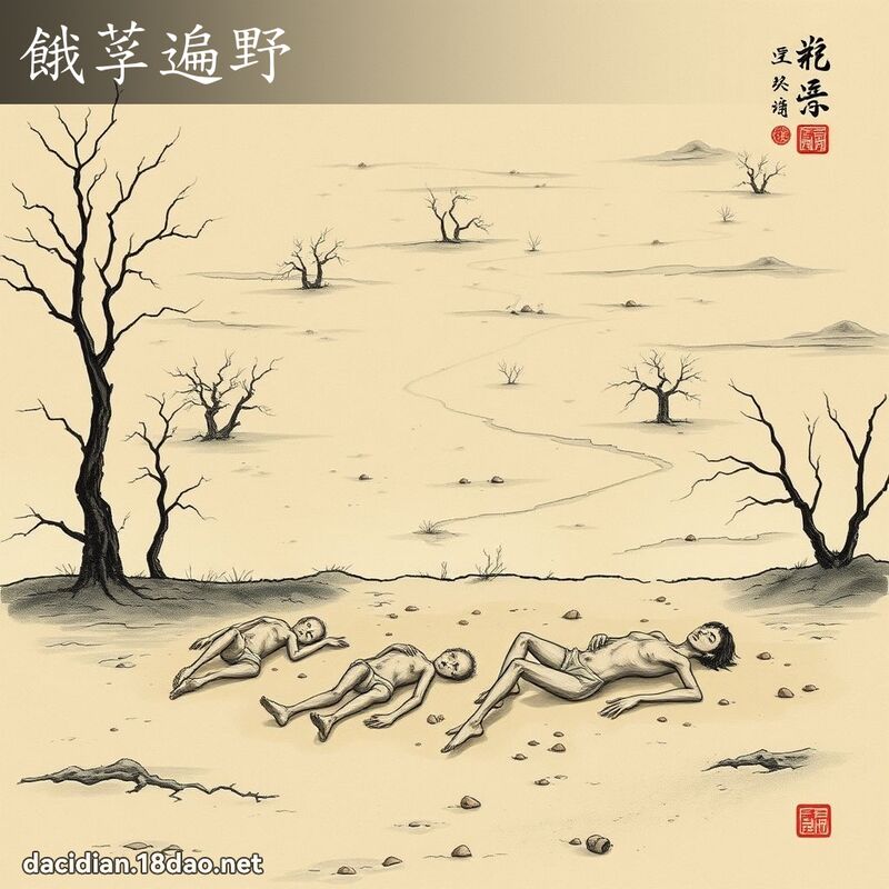 饿莩遍野 配图