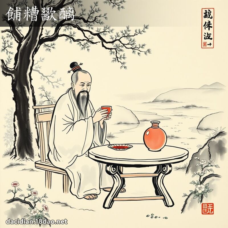 餔糟歠醨 配图