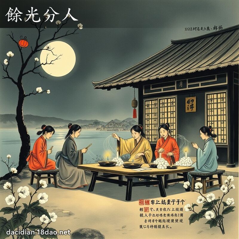 余光分人 配图
