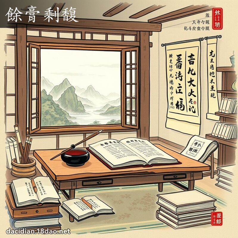余膏剩馥 配图