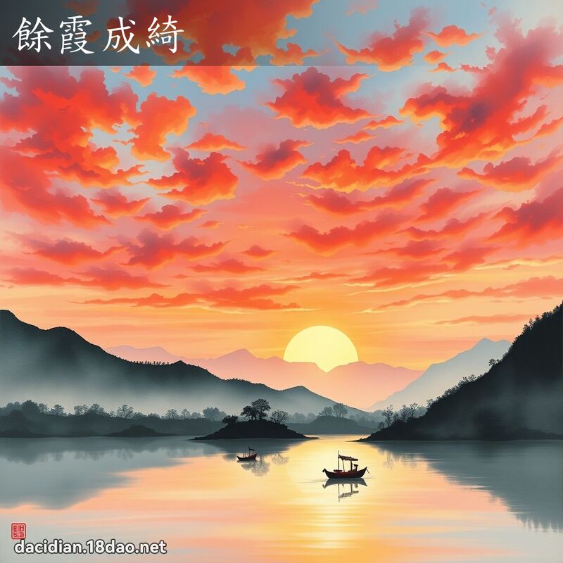 余霞成綺 配图