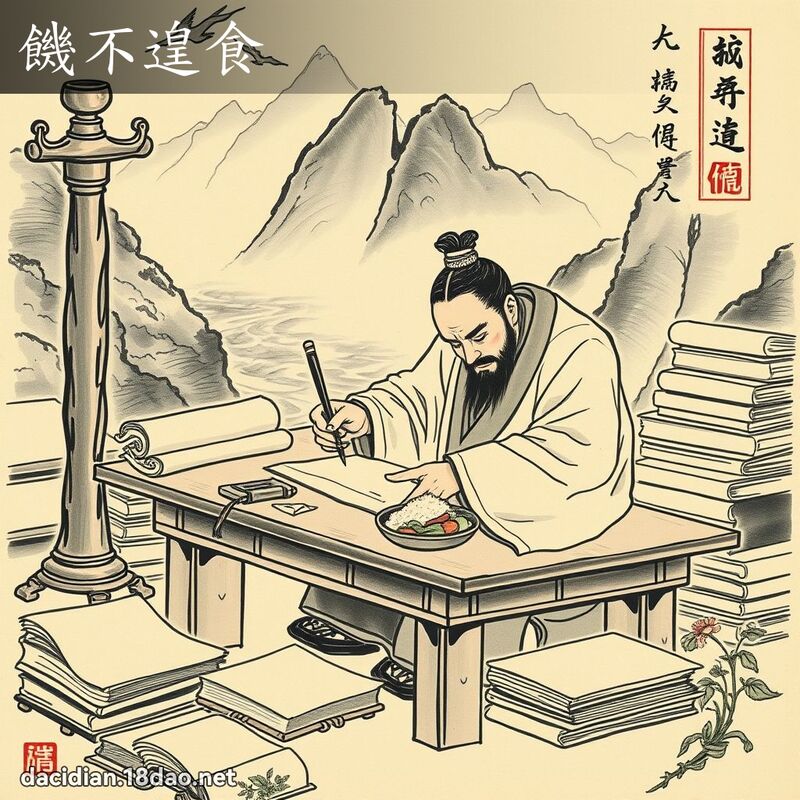 饥不遑食 配图