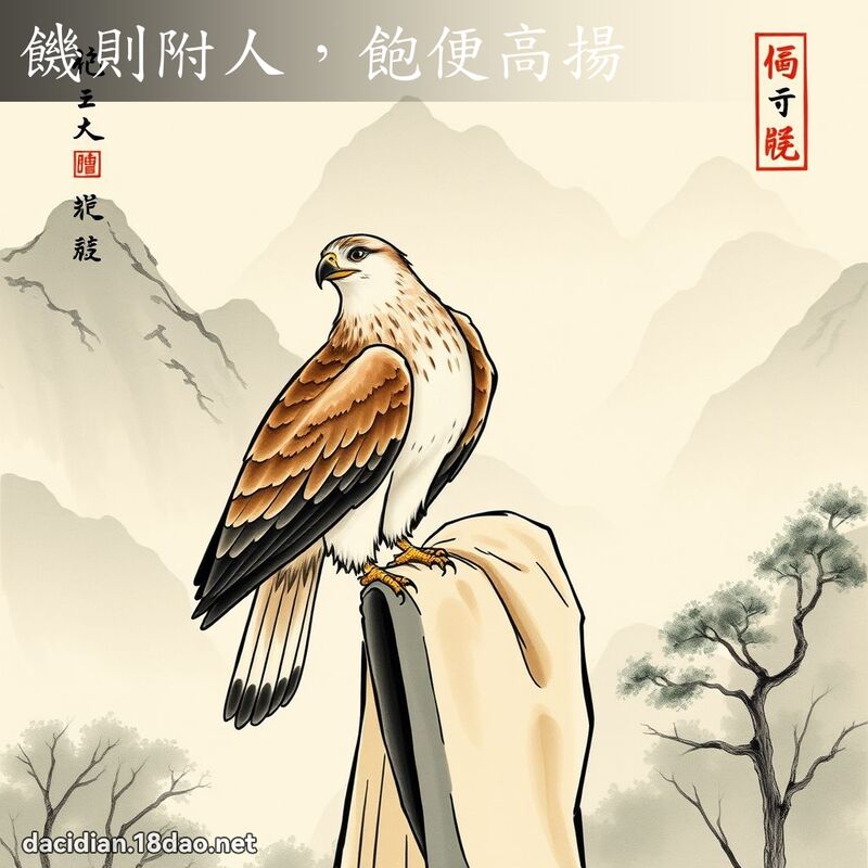 饥则附人,饱便高扬 配图