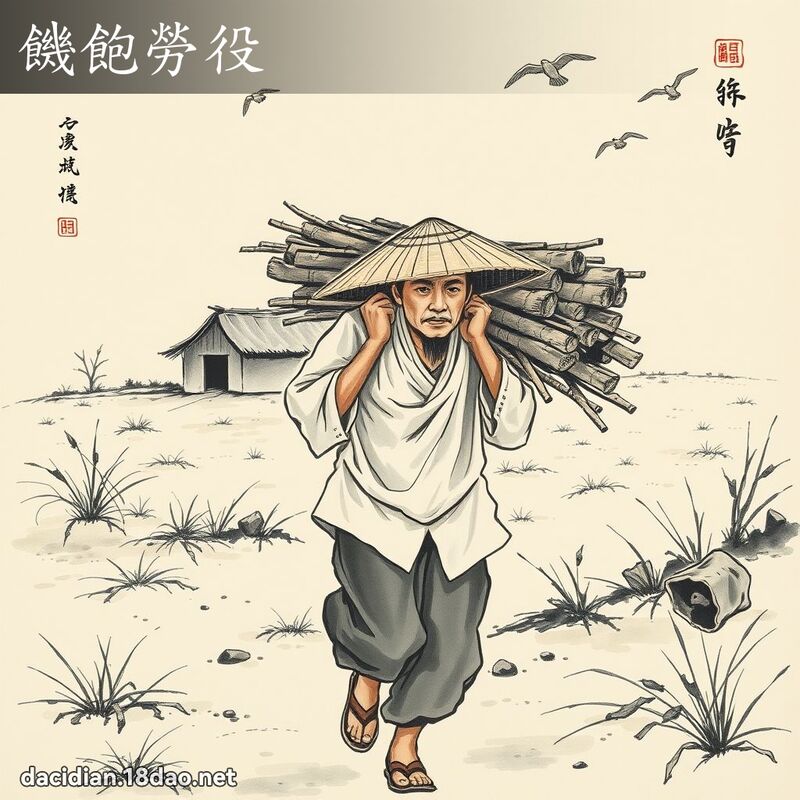 饥饱劳役 配图