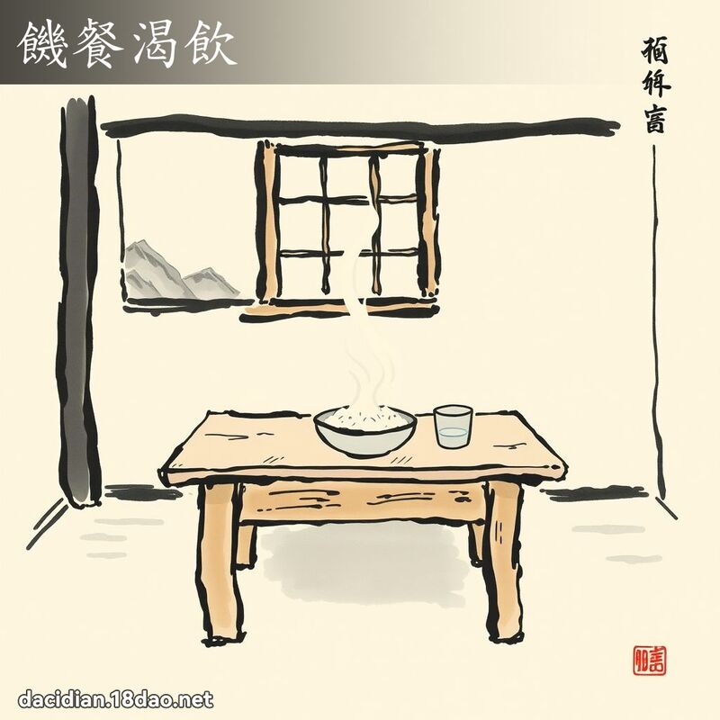 饥餐渴饮 配图