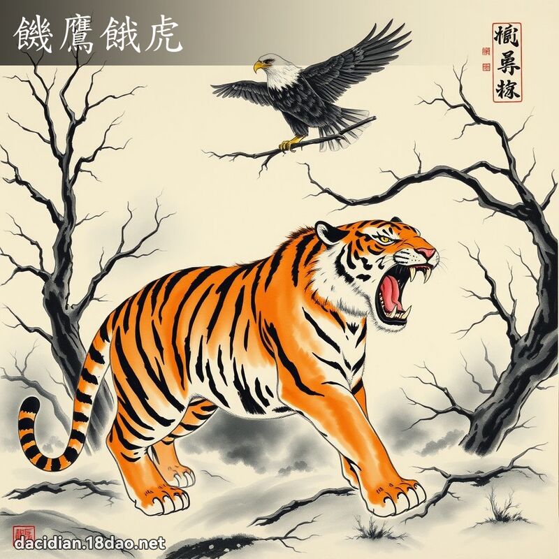 饥鹰饿虎 配图