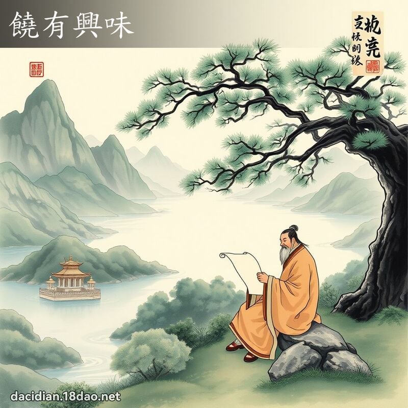 饶有兴味 配图