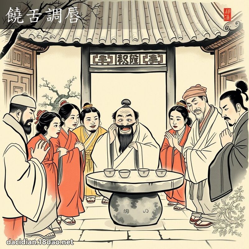 饶舌调唇 配图
