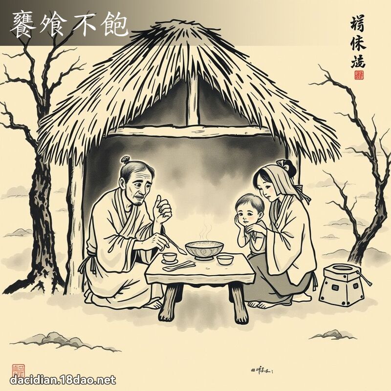 饔飧不饱 配图