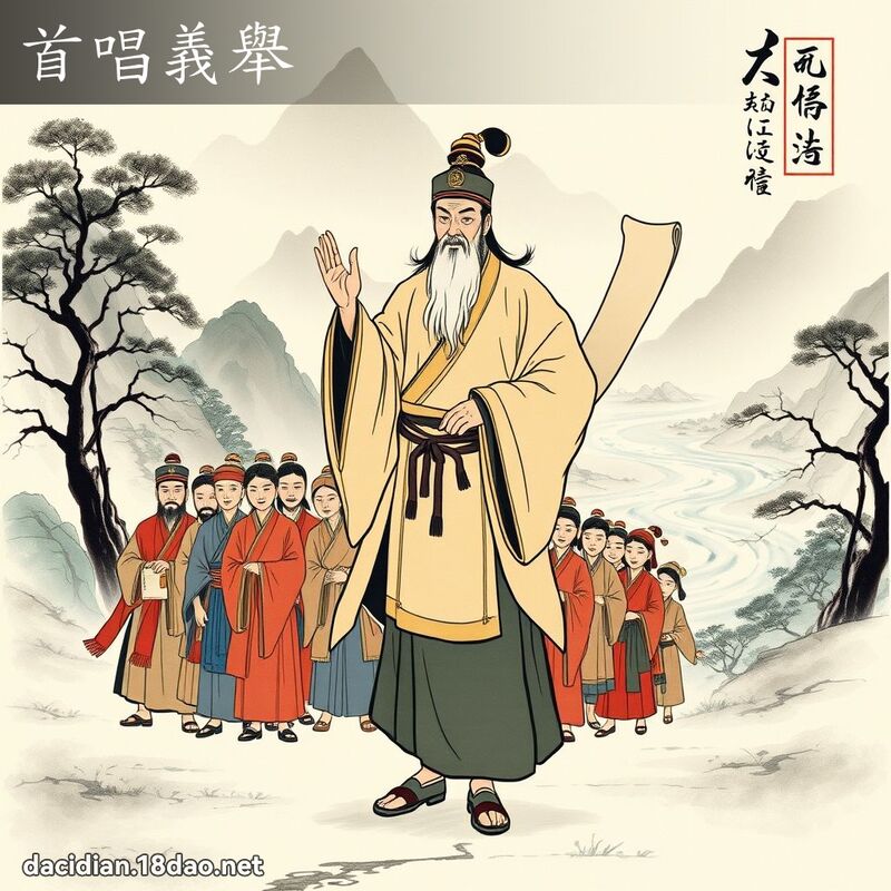 首唱义举 配图