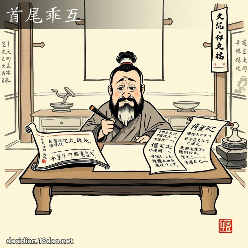 首尾乖互 配图