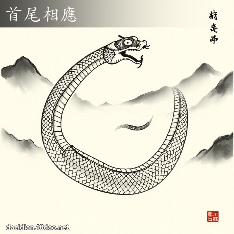 首尾相应 配图