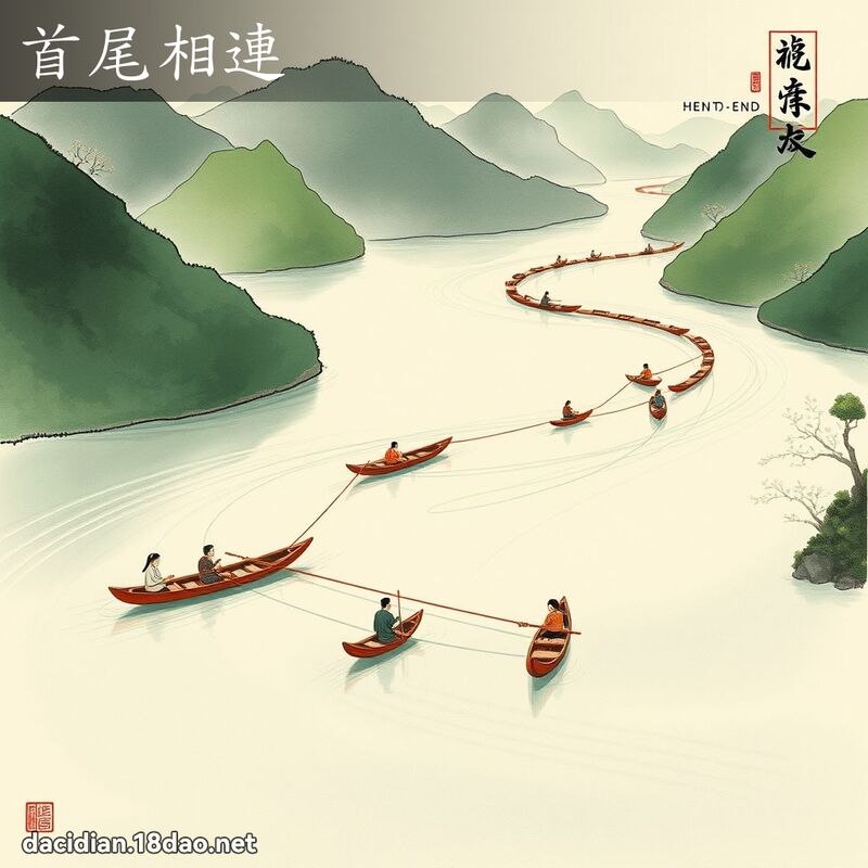 首尾相连 配图